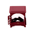 Pikkukuva 4 / 10: Miniatyyritakka Tricolor Globe PUNAINEN TAKATAKA Red Fireplace-Fireplace