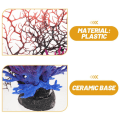 Miniatyrbillede 3 af 10: Imitation Coral Ornament Simulation Coral Tree Decoration Pink&white