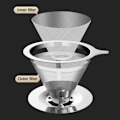 Miniatyrbillede 8 af 10: Kaffefilter Kaffe Drip Mesh 600 MESHL-MED BASE L-MED BASE 600 MeshL-With Base