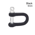 Miniatyrbilde 1 av 10: Solid karabinkrok D Buestifter SVART 6MM Black 6mm