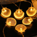 Miniatyrbillede 2 af 9: LED Natlys Shell Farvet Lampe 4 4 4