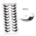 Miniatyrbild 1 av 10: 10 par Fox Eye Lashes Cat Eye Lashes MAO2 MAO2 MAO2