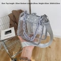 Miniatyrbild 2 av 10: Axel Crossbody-väska Transparent väska LILA Purple