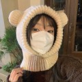 Miniatyrbillede 7 af 10: Pullover Strik Hue Varm Balaclava Hue SORT black