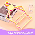 Miniatyrbillede 7 af 10: 5 STK Babytøjsbøjle i ét stykke tøjstativ GUL 5 STK 5 STK Yellow 5pcs-5pcs
