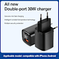 Miniatyrbild 4 av 10: Snabb Snabbladdare Adapter VIT EU PLUG EU PLUG White EU Plug-EU Plug
