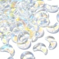 Miniatyrbild 4 av 5: 100st Moon Shapes Beads Glaspärlor Clear AB Color Beads