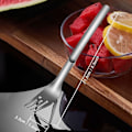 Miniatyrbillede 2 af 10: Vandmelon Fork Slicer Vandmelon Slicer Cutter GULD Gold