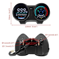 Miniatyrbillede 2 af 9: Speedometer Digital Dashboard Motorcykel