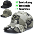 Miniatyrbilde 8 av 10: Brasil Flag Baseball Caps Golf Fiske Cap SVART black