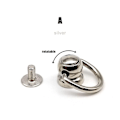 Miniatyrbillede 1 af 7: 10 stk./pakning Nitte Stud Ball Nail SILVER A A silver A-A