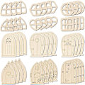 Pikkukuva 1 / 10: 48/64 kpl Miniature Fairy Door Tonttutalon portti 4 (48 KPL) 4 (48 KPL) 4(48pcs)