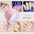 Miniatyrbild 8 av 10: Nageltork UV LED Nagellampa ROSA 3 3 pink 3-3