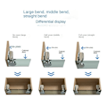 Miniatyrbilde 8 av 10: Glassdørbufferhengselskap Hengselklemme STYLE 4 STYLE 4 Style 4