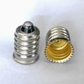 Miniatyrbillede 4 af 10: 10 STK E14 til E12 Lysfatning Lampeholder SORT black