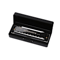 Miniatyrbillede 1 af 10: 10 hullers harmonika kobberkerne SORT Black