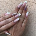 Pikkukuva 5 / 8: 24 kpl Fake Nails pitkät ranskalaiset Z650 Z650 Z650