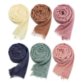 Miniatyrbillede 10 af 10: Crinkle Tørklæde Almindelig Hijab MØRK LILLA Dark purple