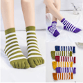 Miniatyrbild 5 av 10: 3/6 Par Stripe Heltå strumpor 6 PAR-FÄRG Slumpmässigt 6 PAR-FÄRG 6Pairs-Color Random