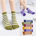 Pikkukuva 5 / 10: 3/6 paria Stripe Full Toe sukat 3 PAIRS-COLOR SATUNNAIS 3 PAIRS-COLOR 3Pairs-Color Random