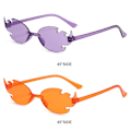 Pikkukuva 6 / 10: Fire Flame Aurinkolasit Liekin muotoiset aurinkolasit PEACH RED PEACH Peach Red
