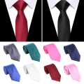 Miniatyrbillede 2 af 10: 8 cm Herre Slips Cravat SORT Black