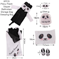 Miniatyrbilde 2 av 10: 6 STK Dukke Sovepose Sett Pute Patch Tøffel PANDA PANDA panda