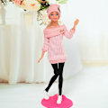 Miniatyrbild 10 av 10: 1 Set Dockor Byxor Vinterkläder Tröjor ROSA Pink