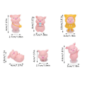 Miniatyrbild 3 av 10: 6st bilprydnader Piggy Center Console Dekoration Bil