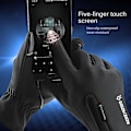 Miniatyrbillede 4 af 10: Vinter taktiske handsker Opvarmede fleecinghandsker SORT XL BLACK XL