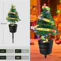 Pikkukuva 1 / 9: Solar Christmas Tree Christmas LED Light Tree VÄRI VAALEA VÄRI COLOR LIGHT