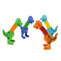 Miniatyrbillede 1 af 10: 3 STK Giraffe Pop-rør Dyre-suger-legetøj DINOSAUR-B DINOSAUR-B Dinosaur-B