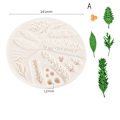 Miniatyrbilde 5 av 10: Furublad Silikonform Fondantkakeform C C C