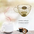 Miniatyrbillede 3 af 10: Kaffekrus Form opbevaringsstativ Frugtbakke SORT Black