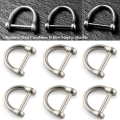 Miniatyrbilde 10 av 10: Solid karabinkrok D buestifter 9MMSHINY OVERFLATE BLANKENDE OVERFLATE 9mmShiny Surface