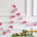 Pikkukuva 7 / 9: 5kpl Butterfly Garland Riippuva lippu lippu PUNAINEN Red