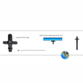Pikkukuva 4 / 6: 100 kpl liittimet Pipe Adapter Kasteluliitin 4/7 MM