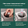 Miniatyrbilde 7 av 10: Gulvavløpsfilter Mesh vask sil 5 5 5