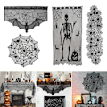 Miniatyrbild 7 av 10: Cobweb Duk Bat Table Runner STYLE 2 STYLE 2 Style 2