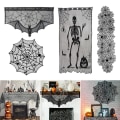 Miniatyrbillede 7 af 10: Spindelvævsdug Bat Table Runner STYLE 2 STYLE 2 Style 2