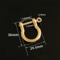 Miniatyrbilde 4 av 10: Karabinkrok D buestifter 15MMSTYLE 2 STIL 2 15mmStyle 2