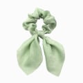 Miniatyrbilde 1 av 7: 5 stk Silk Scrunchie Bowknot Hårtau GRØNN green