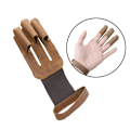 Miniatyrbillede 5 af 9: Bueskydningshandsker 3 Finger Tab Guard SORT Black