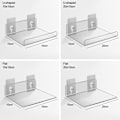 Miniatyrbilde 2 av 10: Gjennomsiktig oppbevaringsstativ for baderom 10X10CMU-FORMET U-FORM 10x10cmU-shaped