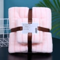 Miniatyrbillede 1 af 9: 2 STK Hurtigttørrende badehåndklæder Microfiber Vaskeklude PINK pink