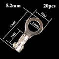 Miniatyrbilde 1 av 9: 20stk End Lug Terminal O Ring Bar 5,2MM 5.2mm