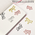 Miniatyrbillede 6 af 10: 50 STK Papirclips Indbindingsklips FLAMINGO FLAMINGO flamingo