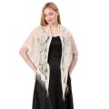 Miniatyrbilde 1 av 10: Aftenkjoler Sjal Lady Cape Wraps GUL HVIT GUL HVIT Yellow White