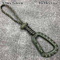 Miniatyrbilde 1 av 10: Fest quickdraw Shackle Carabiner Clip ARMY GREEN REFLECTIVE Army Green Reflective-Reflective