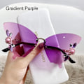 Pikkukuva 1 / 10: Crystal Butterfly Aurinkolasit Reunattomat aurinkolasit GRADIENT Gradient Purple